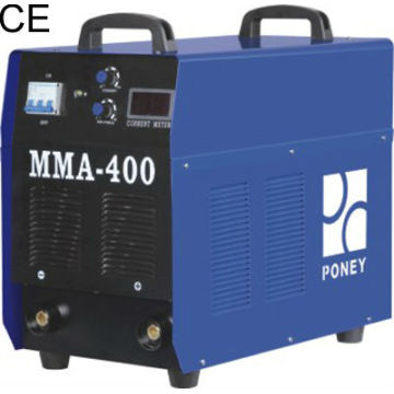 ce approved portable digital display mma steel material mma welding tool 400A/portable welding machine/inverter welding machine